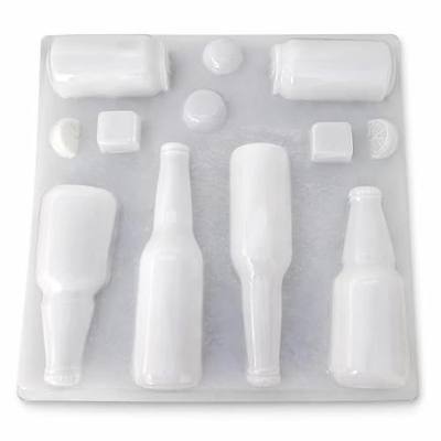 Bottle Shaped Jello Mold – Beer & Soda Bottle Mix – Plastic Gelatin Mold for Gelatina Desserts & Jello Shots – Reusable Mold Made in Mexico