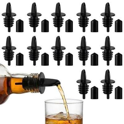 12PCS Precise Liquor Pour Spout, Multi-Purpose Bottle Pourer Alcohol | Precise Control Pourer with Dust Cap, Wine, Olive Oil, Syrup - Wine Aerator Pourer Dispenser For Bar & Kitchen