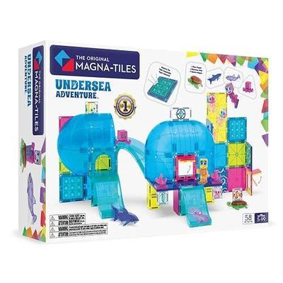 MAGNA-TILES Undersea Adventure 58-Piece Magnetic Construction Set, The Original Magnetic Building Brand