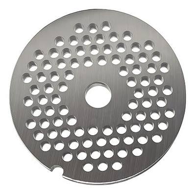 #12 Stainless Steel Meat Grinder Plate Discs Blades (5/32 Hole Plate) | for Cabelas and Hobart,FGA Food Chopper, Weston, LEM, MTN Meat Grinders,Cutting Disks Heavy Duty