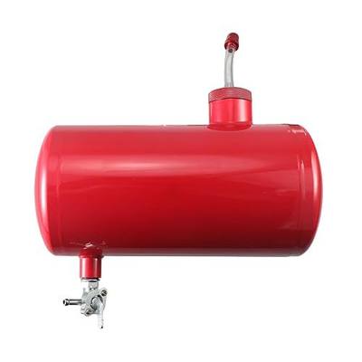 Upgraded 10x4.5" Aluminum alloy welding Gas Fuel Tank Cylinder | For Predator 212cc 196cc/6.5HP Go Kart and Gas Mini Bike,For Coleman CT200U BT200X CT200u-ex Premium Glossy Paint Finish Red