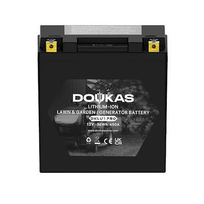 DKLU1 PRO Group U1 450 CCA Lithium LiFePO4 Lawn Mower Battery, 12V 3Ah Generators, Garden Tractor Starting Battery, Compatible with Craftsman, John Deere, Cub Cadet, Ariens, Troy-Bilt, Toro