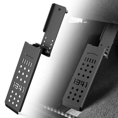 for JL 4XE & JT Dead Pedal Left Side Driver Side Adjustable Foot Rest Kick Panel Compatible with 2018 2019 2020 2021 2022 2023 2024 2025 2026 Jeep Wrangler JL JLU 4XE & Gladiator JT, Black