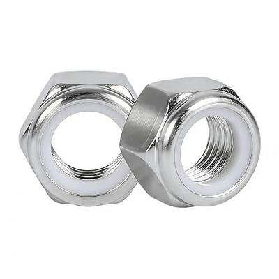 5/16"-18 Inch Locknuts,40PCS 304 (18-8) Stainless Steel Nylon Insert Lock Nuts,Standard Inch Thread Nylock Nuts