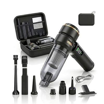 Handheld Car Vacuum Cleaner, 17000Pa High Power Cordless Vacuum Cleaner, 4-in-1 Portable Mini Air Duster, with LED Light and Multi-Nozzles, Vacuum for Car, Home, Office, Pet Hair