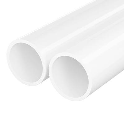 2 Pcs 2 Inch PVC Pipe with 2.375 Inch OD, 17 Inch SCH40 White Furniture Grade PVC Pipes, Fits Standard 2 Inch PVC Fittings, Easy to Cut for DIY Frames, Greenhouse, Garden, Farm and Workshop Projects
