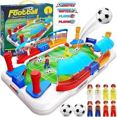 Mini Foosball Table Game Soccer Toys for Kids Ages 3 4 5 6 7 8-12 – Portable Soccer Board Game, Interactive Tabletop Sports Toy, for Boys Girls for Indoor Family Party, Playroom