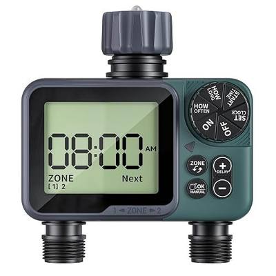 Sprinkler Timer: Programmable Hose Timer with Rain Delay/Manual/Automatic Watering System, Water Timers for Garden Hose, Digital Drip Irrigation for Yard Lawn Outdoor(1 Outlet)