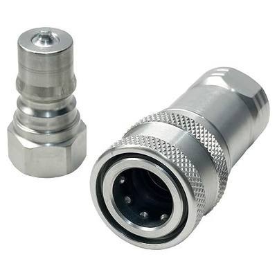 Replacement for Kubota 7J612-66323 K2581-66220 Hydraulic Quick Coupler Set, 1/4" NPT Thread, Male & Female Coupler, Fit for BX B L Series Tractors