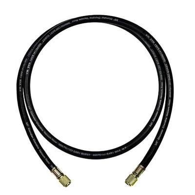 3/8" HVAC Charging/Vacuum Hose, 3/8" x 3/8" Fittings, 6FT Hvac Vacuum Hose | 600 PSI Working Pressure, 3000 PSI Burst Pressure, Compatible with R410A, R134A, R22, R12, R502, and Most Common Refrigerants