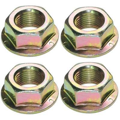 Spindle Blade Nuts of Hex Flanged, 5/8"-18 Thread.Replaces 712-0417, 753-05549, 912-0417A for Cub Cadet,Zero Turn Mower RZT50, MTD, White, Toro, Troy Bilt Garden Tractors (4pcs Pack)