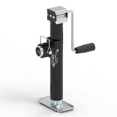 5000lbs Pipe-Mount Trailer Jack, 10"Lift, Small Trailer Jack Stands | Side Mount Jack with Lock Pin, Weld On Jack for RV, Boat, and Utility Trailers