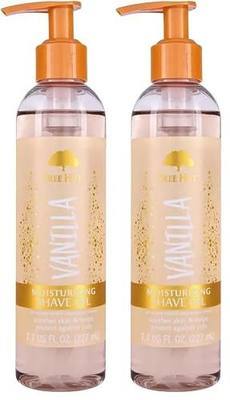 Tree Hut Vanilla Moisturizing Shave Oil,Hydrating Gel-to-Oil Formula for a Close,Smooth Shave,Made with Shea Butter,For All Skin Types,7.7 fl oz,(Pack of 2)