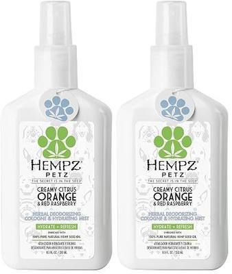 Hempz Petz Dog Cologne,Creamy Citrus Orange & Red Raspberry,8.5 fl. oz. - Hydrating Puppy Perfume,(Pack of 2)