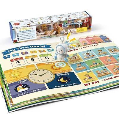 Interactive Learning Posters with Talking Astronaut Pen | Tap to Learn ABCs Numbers Colors and Words, Screen Free, Educational Toy, For Toddlers Ages 3 to 5