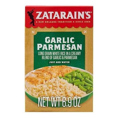 Zatarain’s Rice Mix, Garlic Parmesan, Flavorful Side Dish or Base for Meals, Long Grain Rice Mix, One Pot, Just Add Water, Made with Real Garlic, Ingredients You Can See & Taste, No MSG Added, 6.9 oz