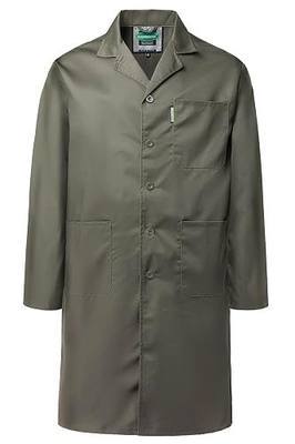 Lab Coat for Men Workshop Mechanic Long Coats Woodworking Shop Coat