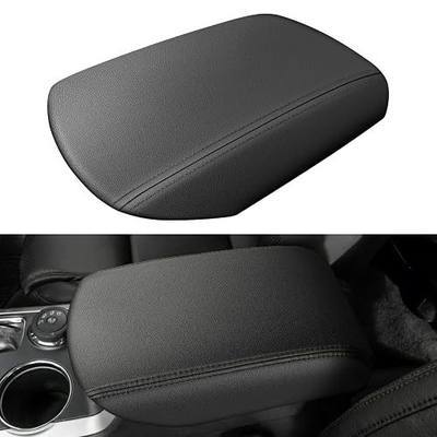 Center Console Armrest Cover Compatible with Ford Explorer 2011-2019 Accessories, Premium Leather Arm Rest Cover Pad, Car Middle Console Cover (Black)