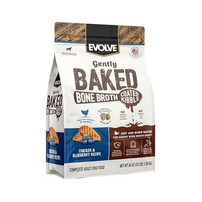 Evolve Gently Baked Bone Broth Coated Chicken & Blueberry Kibble, 3.5lb