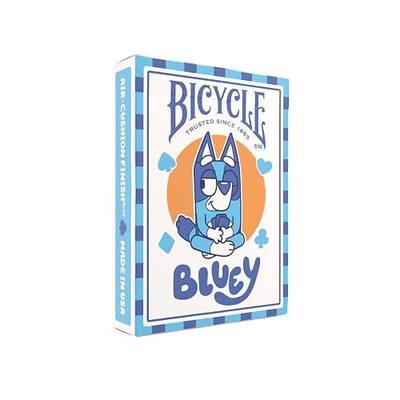 Bicycle Bluey Playing Cards Deck Collectible Toys for Family Game | Official Bluey artwork, Custom court cards with Bluey Bingo Bandit and Chilli, Air Cushion Finish, Made in USA