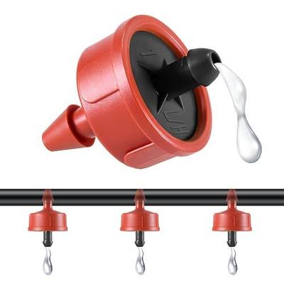 50pcs 1 GPH Pressure Compensating Drippers for Drip Irrigation | Pressure Compensating, Standard Flow, Spot Watering,Gentle Flow Drip Emitters for Indoor & Outdoor Potted Plants