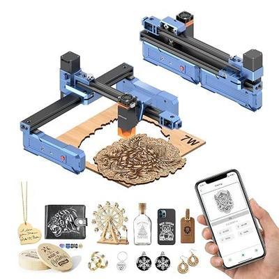 Artilume Laser Engraver 7000mW APP-Control-Foldable Design Laser Engraver and Cutter Machine 200 * 150mm Working Area Portable Engraver for Wood Leather Acrylic Best for Beginners Small Business (T1)