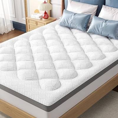 Queen Mattress Topper, Viscose Derived from Bamboo, Pillow Top | Breathable Mesh Sides, Shredded Memory Foam Blend Fill, Pressure Relief, 6-18 Inch Deep Pocket, Softens Firm Beds
