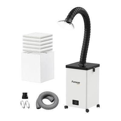 Laser Fume Extractor Compatible with 10 to 40W Laser Engravers S1/M1/Vista, 150W Power & 280 m³/h Low-Noise Smoke Extractor, Laser Air Purifier with HEPA+Carbon 4-stage Filtration System-XF250
