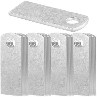 20 PCS Weld on Tabs, 2/5" Hole, 1/8" Thick – Rectangle Steel Welding Tabs for Light Mount & Tie-Down