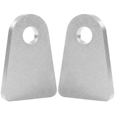 Weld on Tabs, 1/2" Hole, 1/4" Thick – Shock Mount Tabs & Suspension Weld Tabs for Trailers, 2 PCS