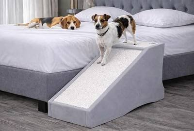 Pet Gear Stramp Stair and Ramp Combination for Dogs/Cats, Sea Salt | Easy Step, Lightweight/Portable, Sturdy, Easy Assembly (No Tools Required)