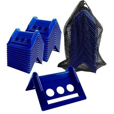 24 Pack 4" Flatbed Edge Corner Protectors for Cargo Load, Compatible with 4 Inch Winch Ratchet Straps, Plastic Tie down Strap Protector with Carrying Case for Flatbed Truck Shipping