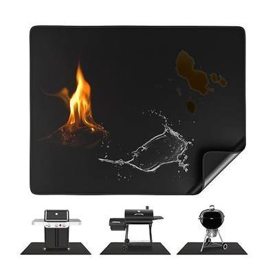 65X51 Inch Under Grill Mats for Outdoor Grill FirepProof Deck Protection | Heavy Duty Waterproof BBQ Grill Mat, Non-Slip Fire Resistant Mat for Blackstone, for Weber, Fire Pit and Fireplace
