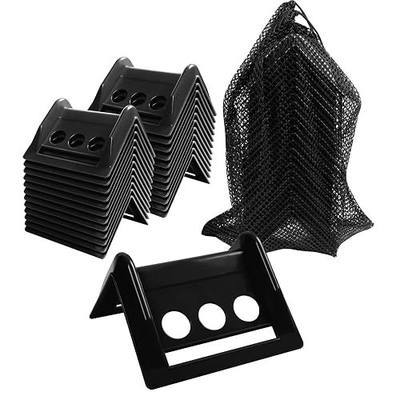 24 Pack 4" Flatbed Edge Corner Protectors for Cargo Load, Compatible with 4 Inch Winch Ratchet Straps, Plastic Tie down Strap Protector with Carrying Case for Flatbed Truck Shipping