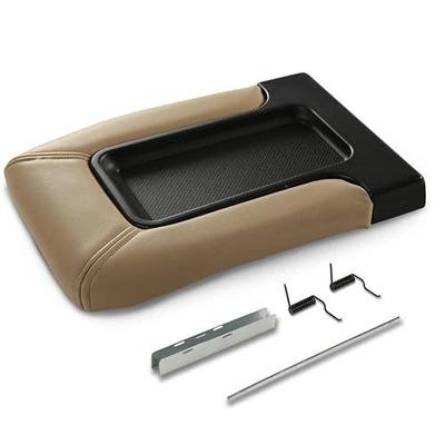 ANDPLAY Center Console Lid Cover Compatible with GMC Yukon/Yukon XL 2001-2006 Fit Chevy Silverado, Avalanche, Suburban, Tahoe, GMC Sierra, Yukon, Escalade 1999-2007 19127364, 19127365 Beige