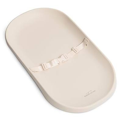 Dream On Me Lotti Love Baby Changing Pad, Waterproof, Contoured Design with Safety Strap, Soft Wipe-Clean Surface, Secure Nursery Changing Pad, Magnolia White
