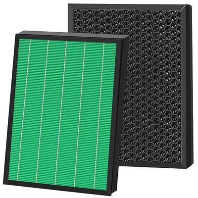 Replacement Filter Set Compatible with Coway Airmega 400 400S Air Purifier | 1-Set Max2 Green H13 HEPA and Activated Carbon Filter Set, AP-2015-FP, Air Purifier Filter for Bedroom Office Wildfire Smoke