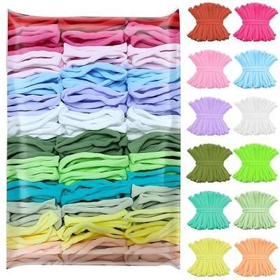 SOOHAOLISS 900pcs Weaving Loom Refill Loops for 7'' Weaving Loom, Potholder Loops in 12 Pastel Colors, Elastic Pot Holder Loom Refills, Nylon Loom Bands for Kids, Adults, Ideal Gifts for Girls