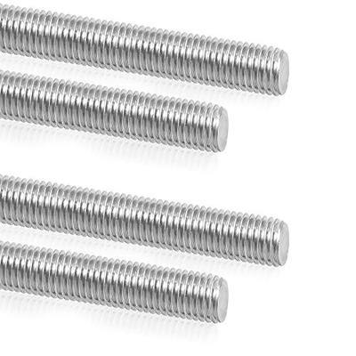 M5 X 250mm Threaded Rods, 4PCS Fully Threaded rods & Studs | 304 Stainless Steel Right Hand Threads for Furniture Anchor Bolts, Clamps, Hangers and more