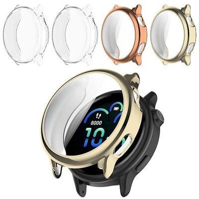4 Pack Case for Garmin Vivoactive 6 Soft TPU Screen Protector | Full Coverage Protection, Anti-Scratch, All-Around Protective Accessories,Applicable to Daily and Sports Use