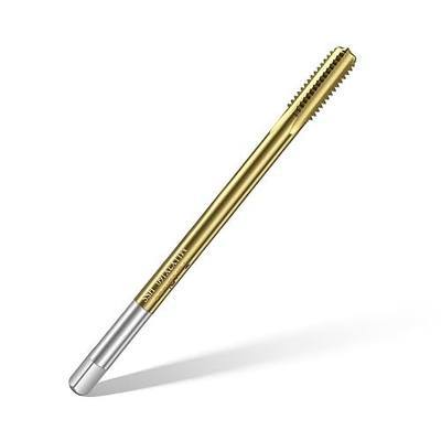 M11×2.0 4-Flute Thread Tap Extra Long Thread Tapping Tool,High Precision M2 Steel with TIN Coating,Thread Clean Tap for Engine Bolts,O2 Sensor & Spark Plug Thread Chaser,Thread Cleaning 165mm Long