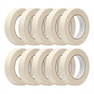 Masking Tape 0.75 inch x 55 Yards x 10 Rolls, White Painters Tape for General Purpose Use, 550 Yards in Total