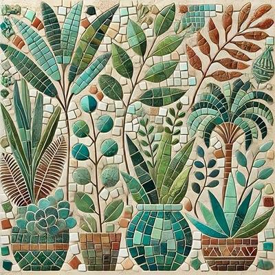 mrpwnle Diamond Art Kits for Adults, Potted Plant Diamond Painting Kits | Potted Plant Diamond Art Painting Kits for Adults Beginners, DIY Full Round Drill Gem Art Kits for Home Decor 13.8X13.8 Inch