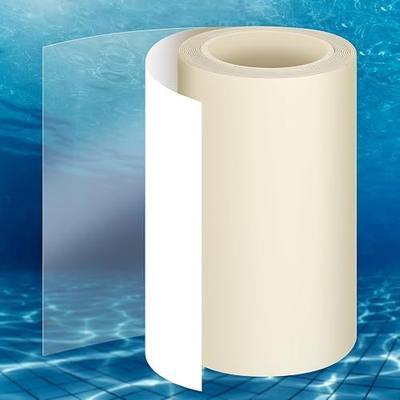 Aulock High-Viscosity Clear TPU Pool Patch Repair Kit - Underwater Patching, Self-Adhesive Pool Liner Patch for In-ground & Above Ground Pools, Inflatable Hot Tubs & Floats, 4in W x 9.8ft L