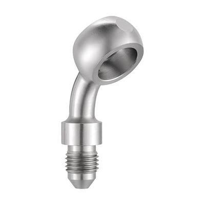 EVIL ENERGY 3AN Male to 12.2mm Banjo 45 Degree Stainless Steel Brake Hose Fitting Adapter