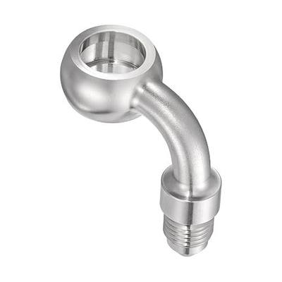 EVIL ENERGY 3AN Male to 12.2mm Banjo 90 Degree Stainless Steel Brake Hose Fitting Adapter