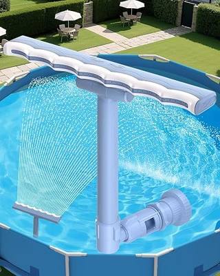 Pool Fountain for Above and Inground Pools Accessorie Relaxation & Cooling | 2-in-1 Adjustable Wide Width Spray Pool Waterfall Pool Sprinkler Fountain ,Cooling Swimming Pool Accessories