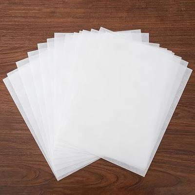 Reelartisy 50 Sheets 5"x7" 40gsm White Artist Teabag Paper - Superior Wet Strength, Lightweight for Gelli Plate Printing,Mixed Media,Collage,Watercolor,Alcohol Ink,DIY Crafts