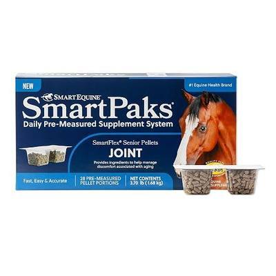 SmartEquine SmartFlex Senior SmartPaks Pellets | Horse Joint Supplement with Chondroitin Sulfate, Glucosamine and More | Joint Supplement for Senior Horses | 28 Days | Daily Paks