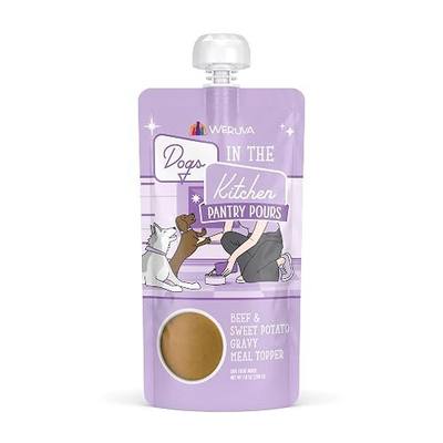 Weruva Dogs in the Kitchen Pantry Pours, Beef and Sweet Potato Gravy, 7oz Pouch, Pack of 6
